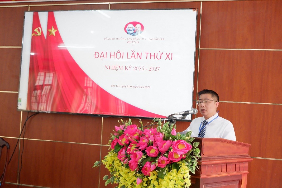 Tổ chức Đại hội Chi bộ III lần thứ XI, nhiệm kỳ 2025 - 2027